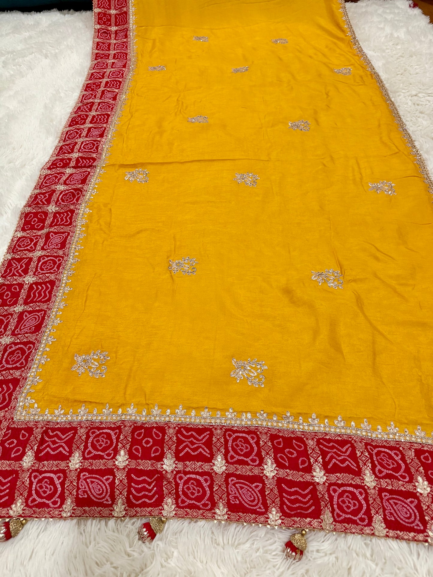 Designer Banarasi Upada Gajji Silk Saree | Bridal & Festive Saree