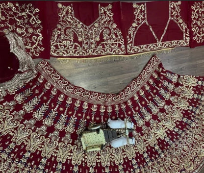 Bridal Lehenga Fabric-Fox Georgette | The Royal "Rukhsar" Bridal Lehenga Set