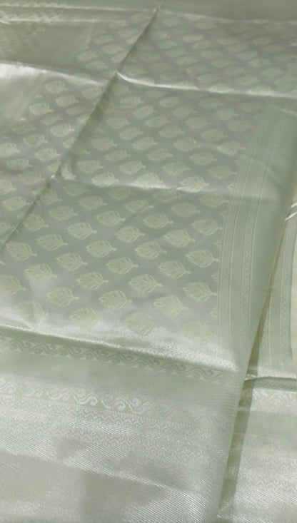 Light green fabric with a subtle pattern