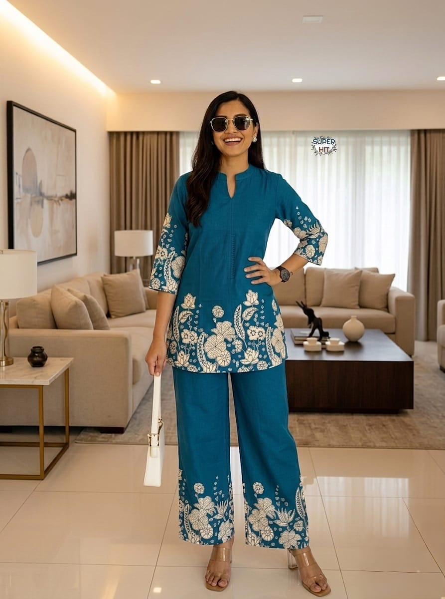 Premium Jaipuri Print Cotton Co-ord Set