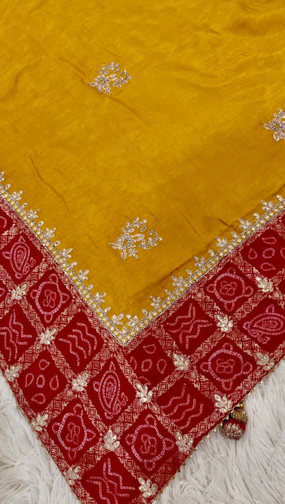 Designer Banarasi Upada Gajji Silk Saree | Bridal & Festive Saree