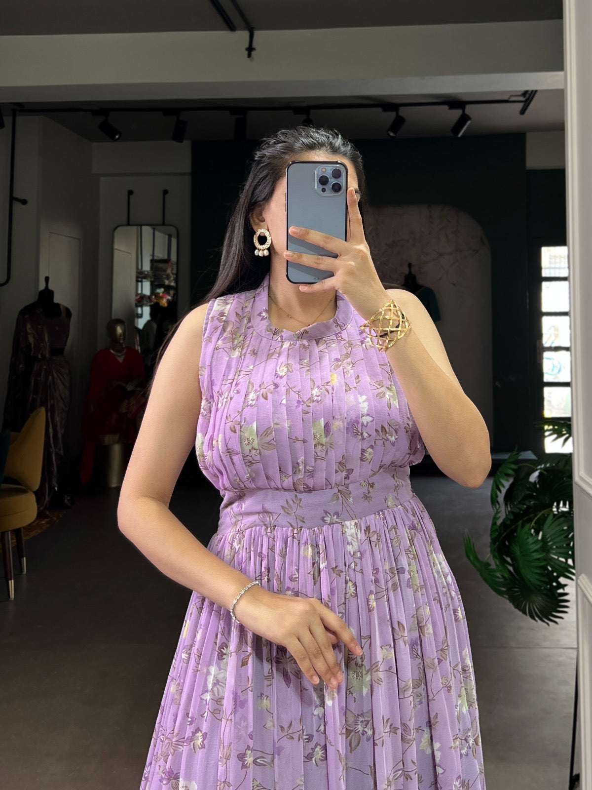Soft Petal Aura Maxi Dress