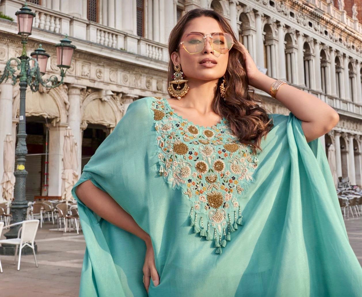 3-Piece Kaftan Set in Premium French Crepe Silk