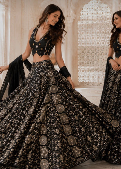 Premium Ajrakh Cotton Chaniya Choli Set | 12–14 Meter Flare
