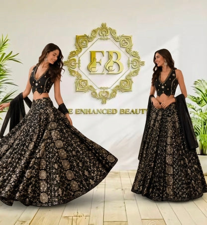 Premium Ajrakh Cotton Chaniya Choli Set | 12–14 Meter Flare