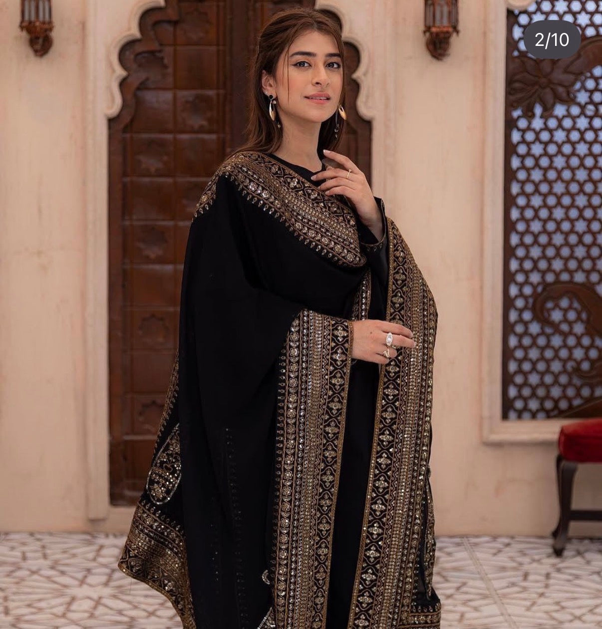 Nooré Royale – Premium Embroidered Silk Suit Set