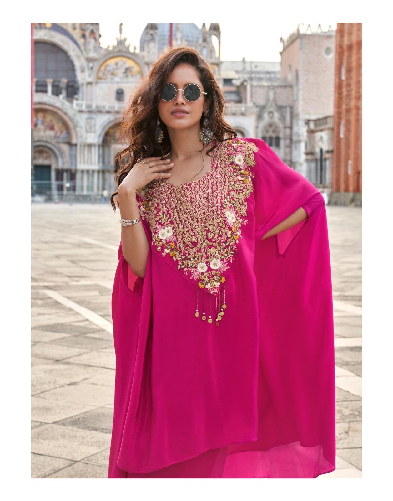 3-Piece Kaftan Set in Premium French Crepe Silk