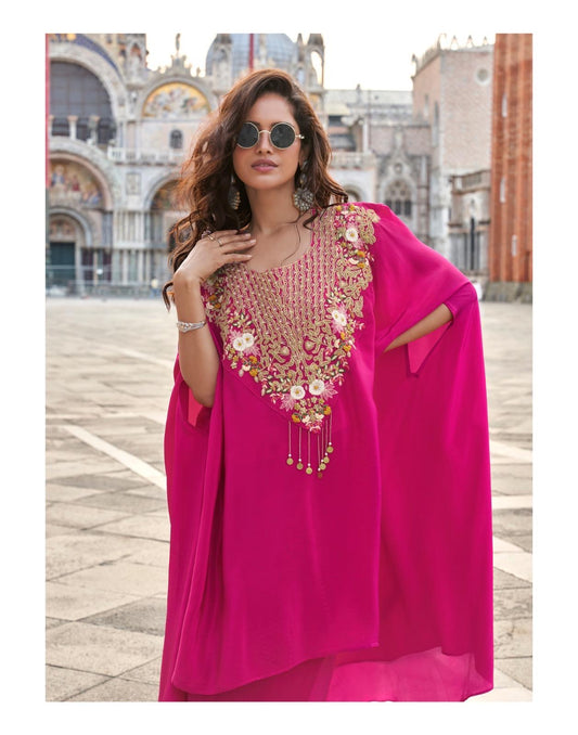 3-Piece Kaftan Set in Premium French Crepe Silk