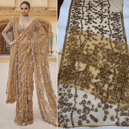 Heavy Sequins Party Wear Saree