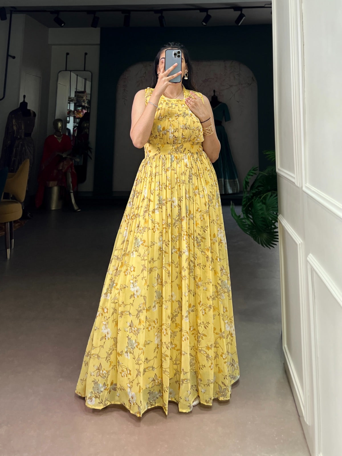 Soft Petal Aura Maxi Dress