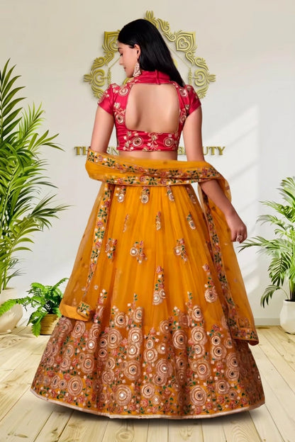 Floral Embroidered Lehenga Choli Set