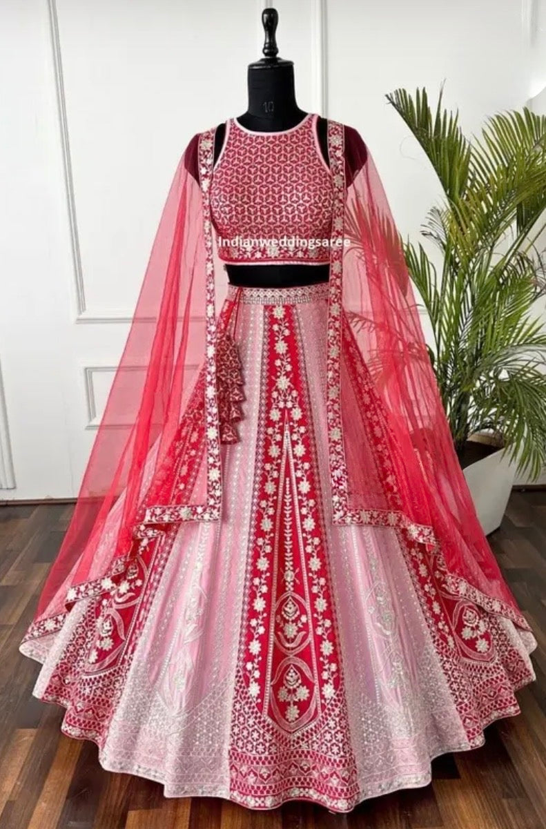 Rosy Ruby Bridal Lehanga