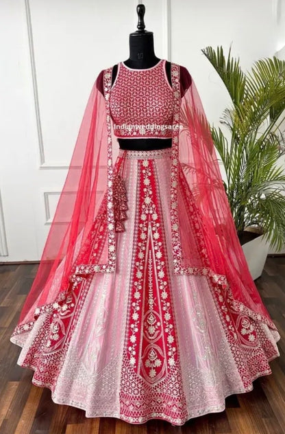 Rosy Ruby Bridal Lehanga