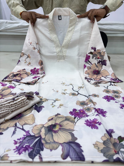 Premium Lilan Cotton Co-Ord Set
