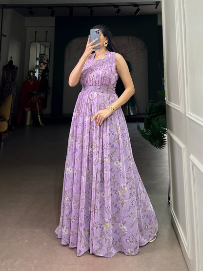 Soft Petal Aura Maxi Dress