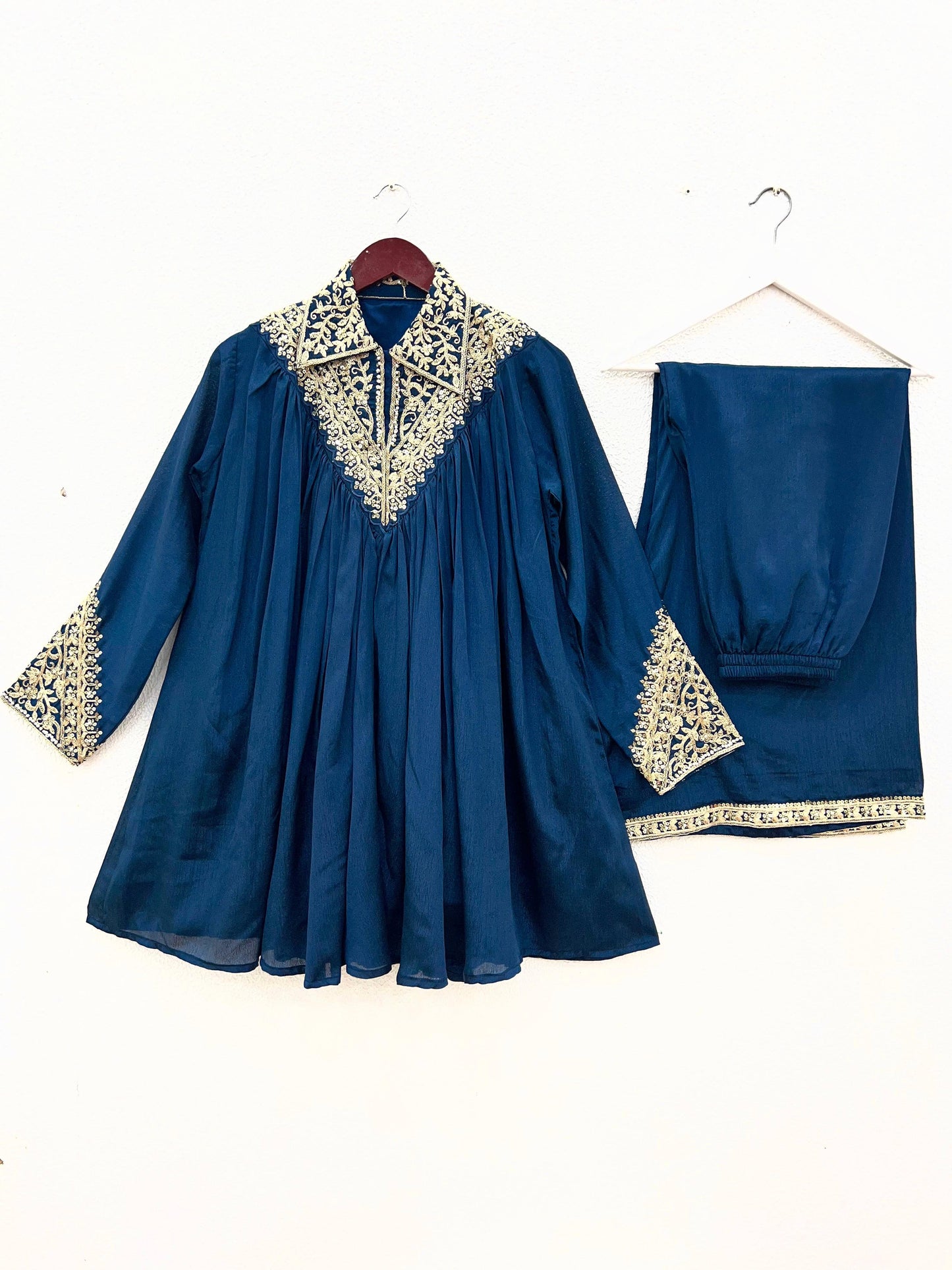 Premium Chinon Embroidered Co-ord Set/Plazzo set