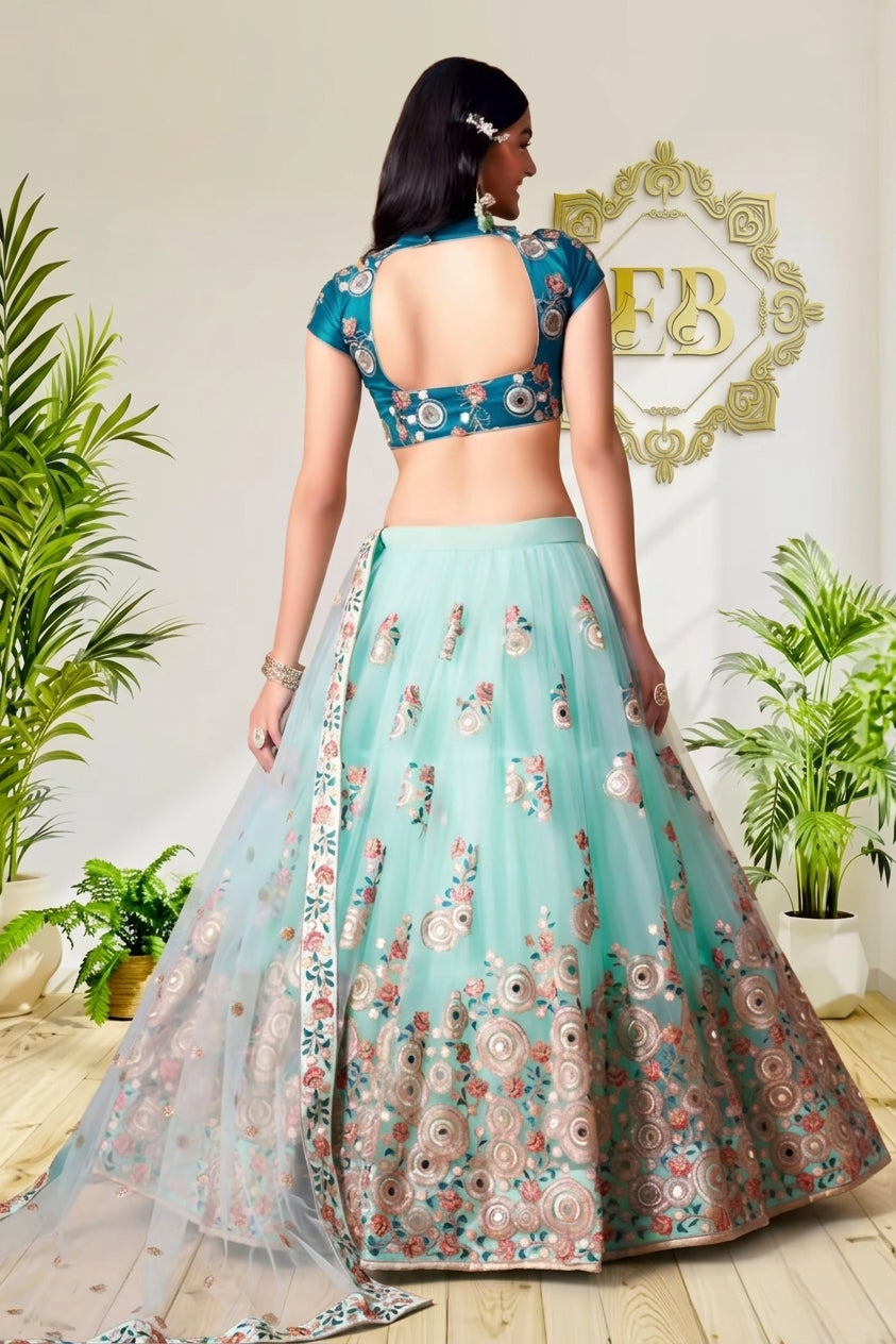 Floral Embroidered Lehenga Choli Set
