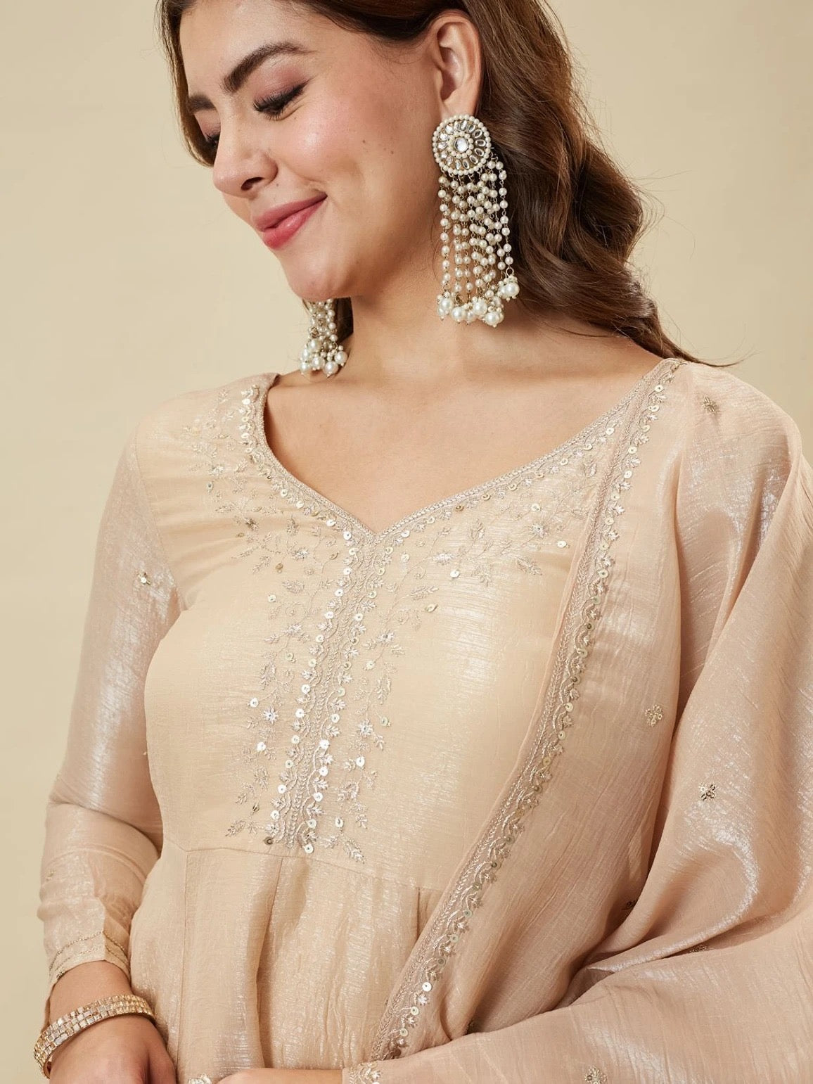 Saugat Crunchy Silk Sharara Set with Heavy Embroidery Dupatta