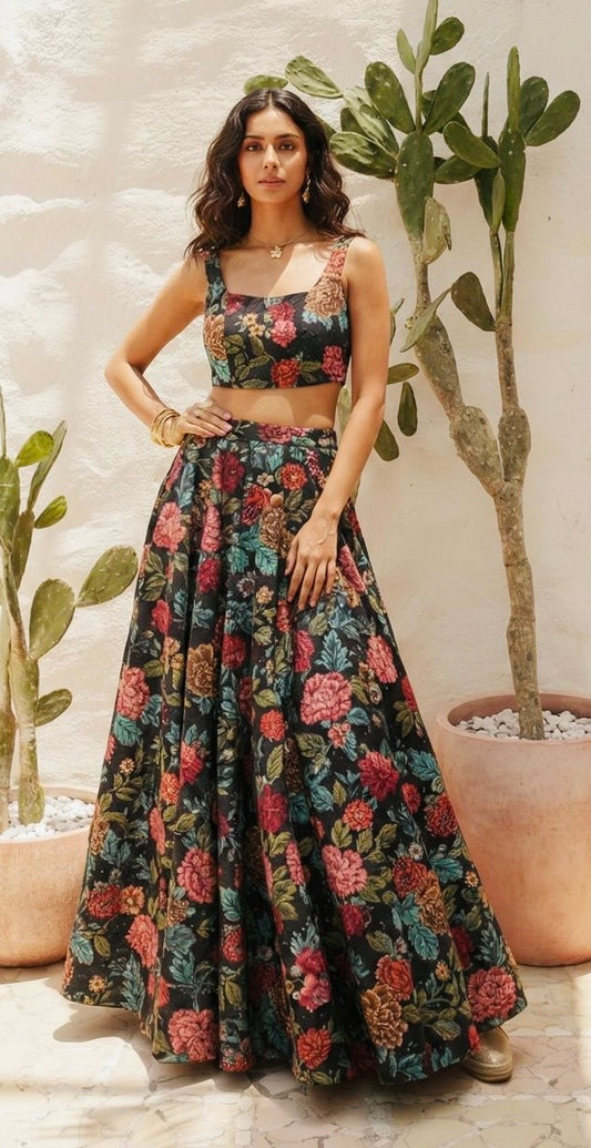 Florence-2 Floral Printed Lehenga Set