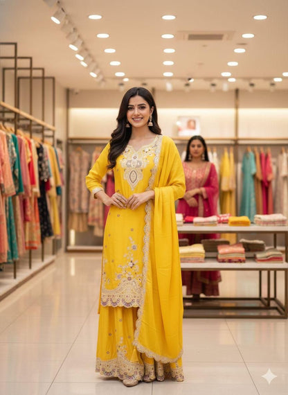 Sunshine Royale Chinon Palazzo Suit Set