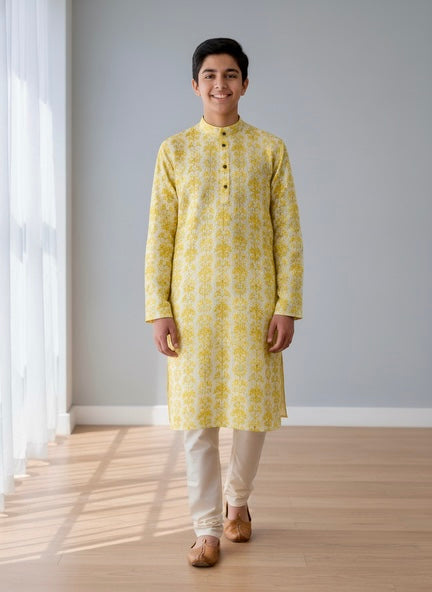 Printed Teenager Kurta Pajama