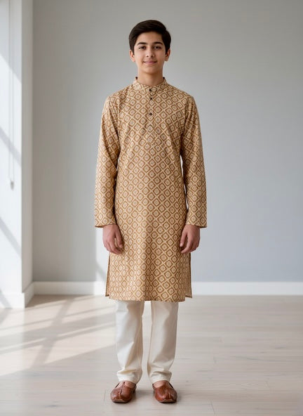 Printed Teenager Kurta Pajama