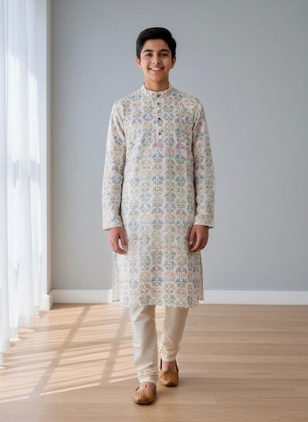 Printed Teenager Kurta Pajama