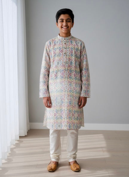 Printed Teenager Kurta Pajama