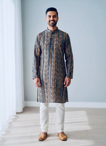 Printed Designer Kurta with Pajama | Cotton Kurta | Designer Silk Kurta
