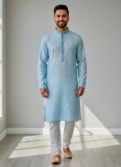 Printed Designer Kurta with Pajama | Cotton Kurta | Designer Silk Kurta