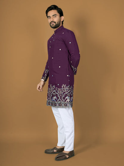 Heavy Wedding outfit with inner Kurta