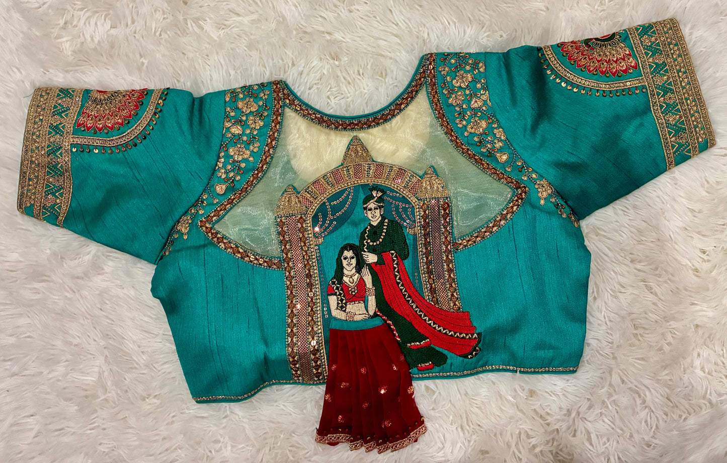 Fancy Embroidery With Beautiful 3D Barbie Work