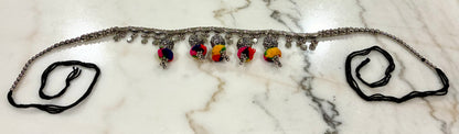 Oxidized Silver Belly Chain – Traditional Waist Belt for Ethnic Wear