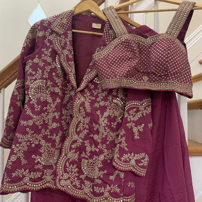 Jacket, Bustier & Palazzo | The Enhanced Beauty 2-3 Shipping days in USA