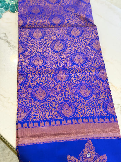 Royal Kanjivaram Semi Silk Saree Wedding