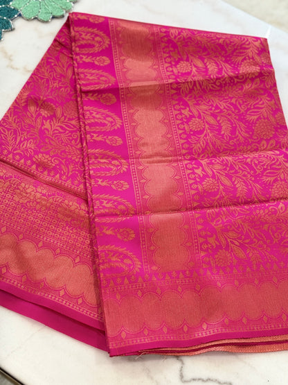 Royal Kanjivaram Semi Silk Saree Wedding