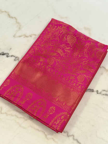 Royal Kanjivaram Semi Silk Saree Wedding