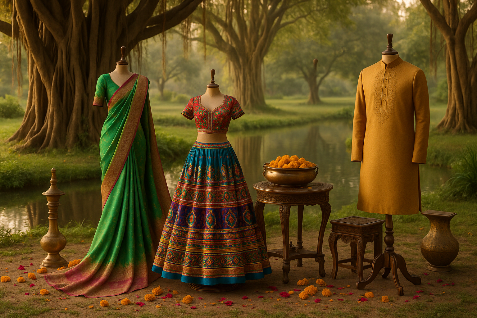 my product are saree, chaniya cholie and kurtas etc