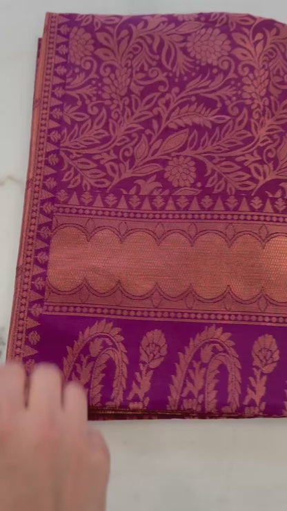 Royal Kanjivaram Semi Silk Saree Wedding