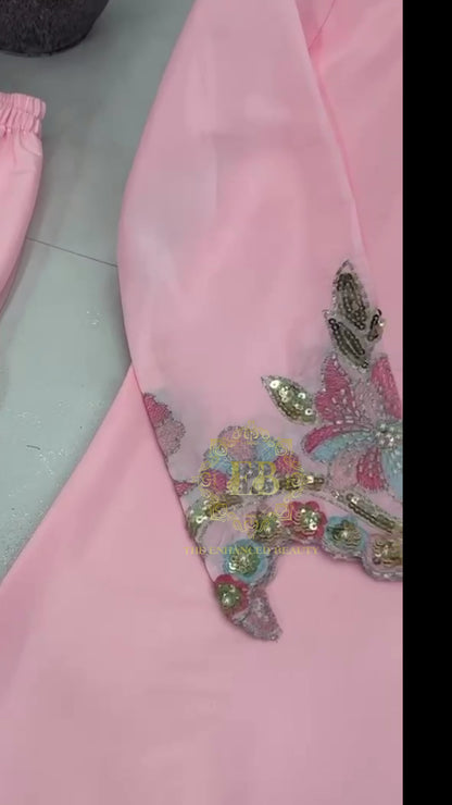 Farshi Palazzo Suit Set with Organza Dupatta