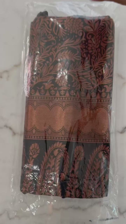 Royal Kanjivaram Semi Silk Saree Wedding