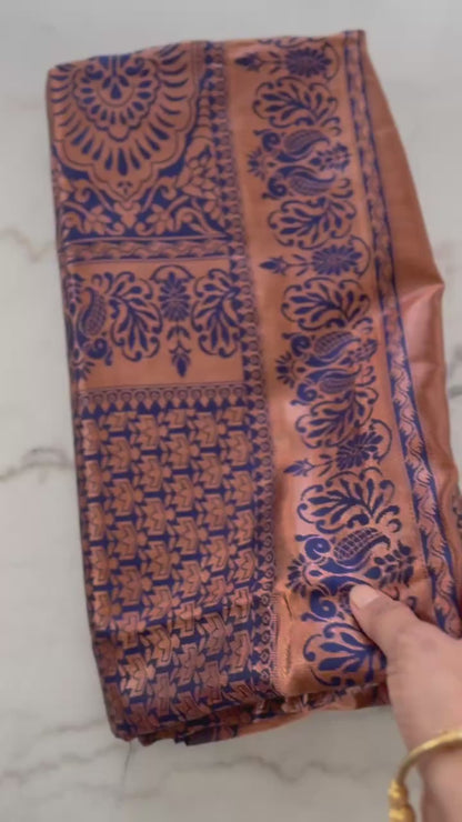 Royal Kanjivaram Semi Silk Saree Wedding